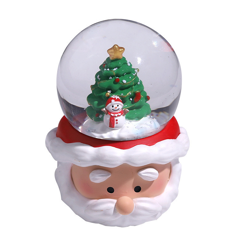 Customization Resin Crafts Snowball Wholesale High Quality Christmas Figure Snow Globe Resin Snowball