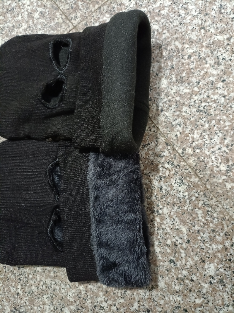 Support sample taking and customization of three hole long plush full face knitted ski masks wholesale warmth Balaclava for men