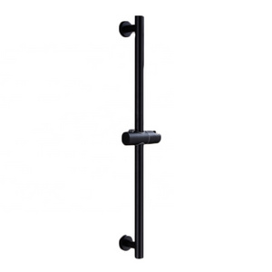 Black SUS 304 Stainless Steel Sliding Adjustable Bar Shower Bar Shower Head Holder Bathroom Bar Brass Handheld PVC Hose