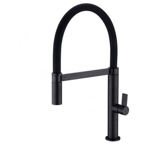 Solid Brass Kitchen Faucet Pull Out Down Sink Mixer Tap 360 Swivel Spout Hot and Cold Water Torneira,Matte Black White Chrome