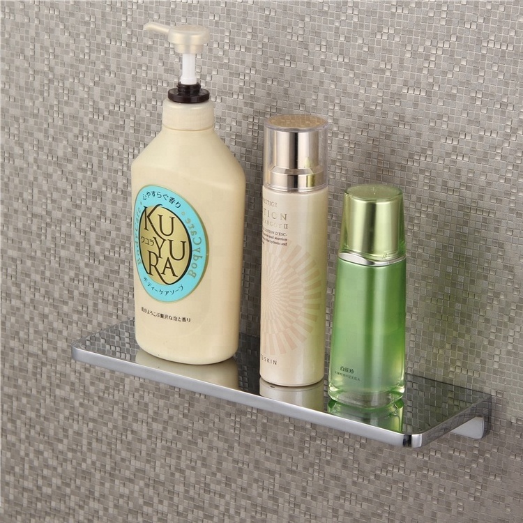 Wall Mounted Stainless Steel Bathroom Shelf Bracket Shelves basket shower Corner Storage Caddy