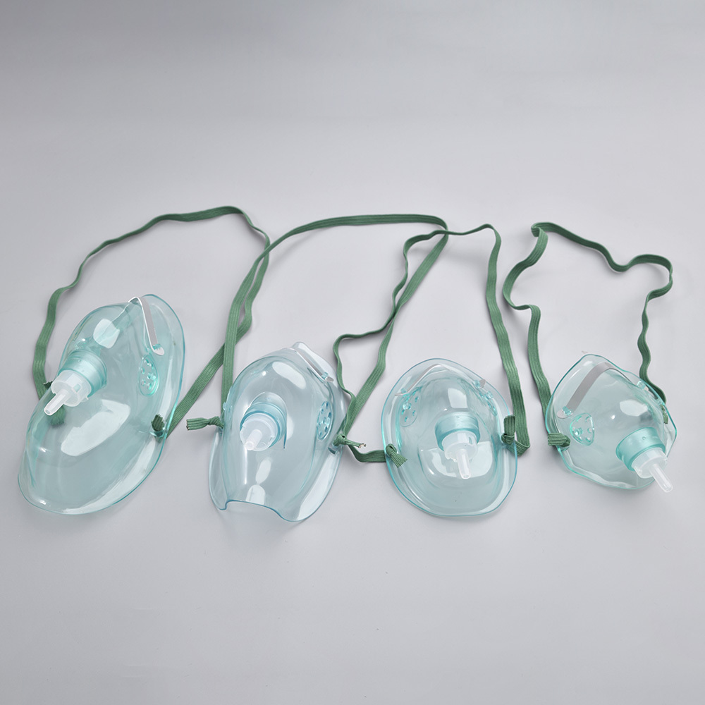 Disposable breathing oxygen breathing mask introduce nebulizer with strap for breathing