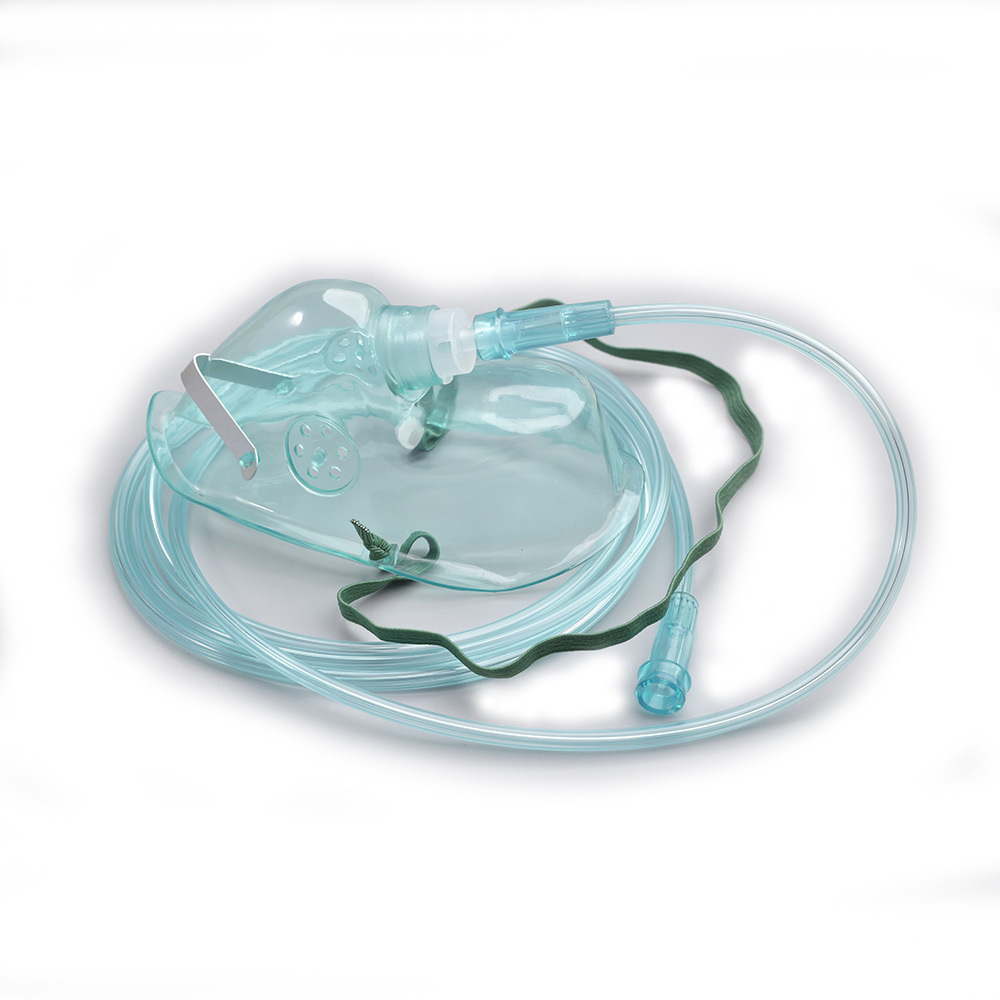 Disposable breathing oxygen breathing mask introduce nebulizer with strap for breathing