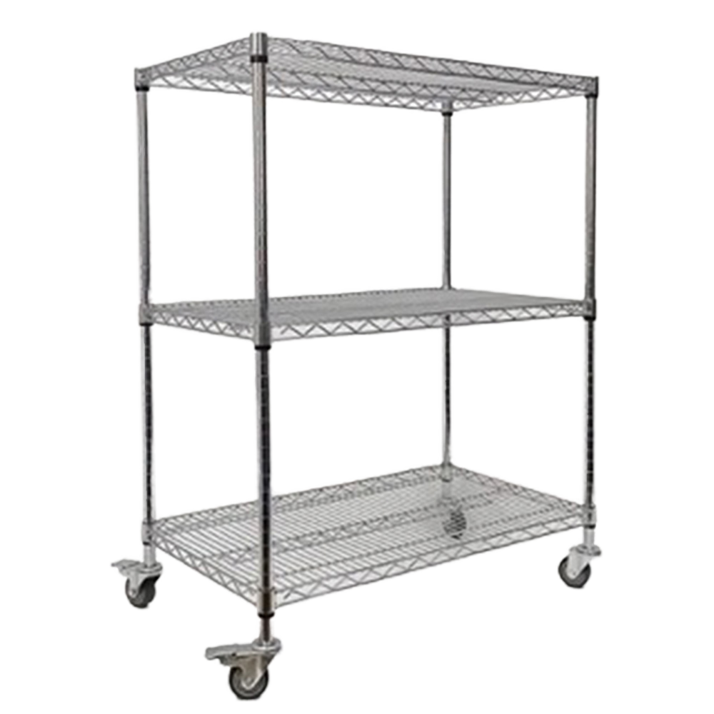 3-layer Narrow Adjustable Heavy-duty Storage Rack, Chrome-plated Wire Mesh Rack 3-layer Stainless Steel Rack, Storage Rack