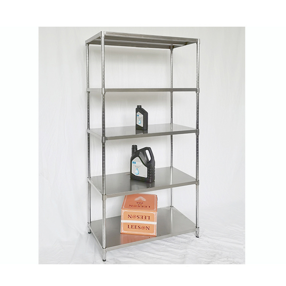 5 Tier Stainless Steel Storage Shelves for Kitchen Garage Shelves Heavy Duty Shelving Metal Shelving Units and Storage Kitchen