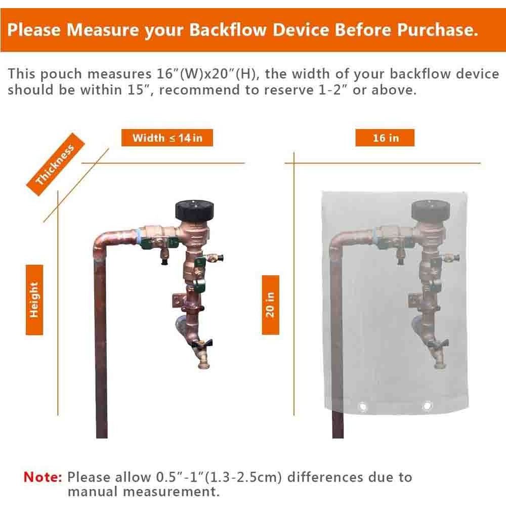 Coolrunner Backflow Insulation Cover, 16inch W x 20inch H ,Water Sprinkler Valve Box and Outdoor Water Pipe