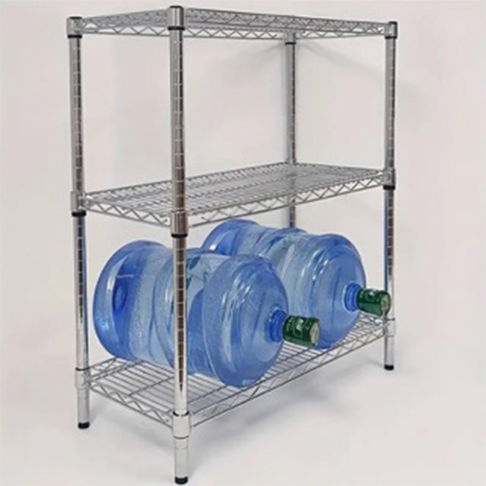 3-layer Narrow Adjustable Heavy-duty Storage Rack, Chrome-plated Wire Mesh Rack 3-layer Stainless Steel Rack, Storage Rack