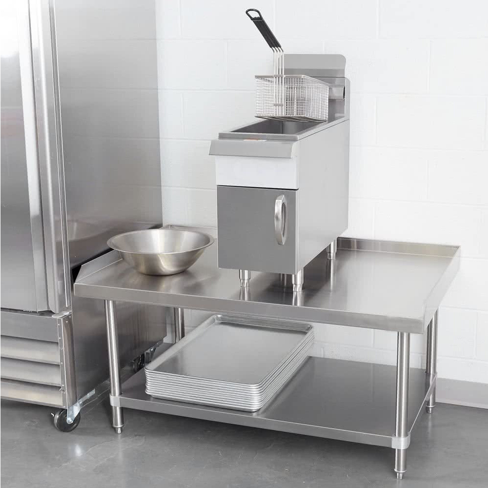 Stainless Steel Table 28 x 36 - Kitchen Work Table with Undershelf for Restaurant, Hotel, Kitchen and Home