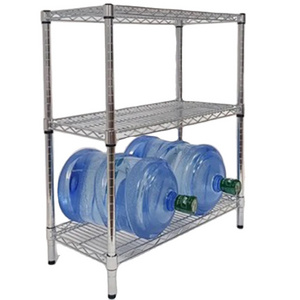 3-layer Stainless Steel Rack 3-layer Narrow Adjustable Heavy-duty Storage Rack, Chrome-plated Wire Mesh Rack