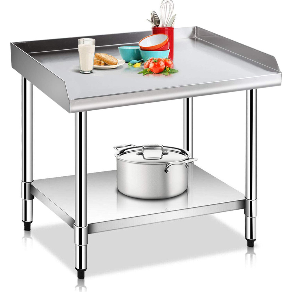 Stainless Steel Table 28 x 36 - Kitchen Work Table with Undershelf for Restaurant, Hotel, Kitchen and Home