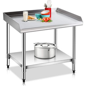 Stainless Steel Table 28 x 36 - Kitchen Work Table with Undershelf for Restaurant, Hotel, Kitchen and Home