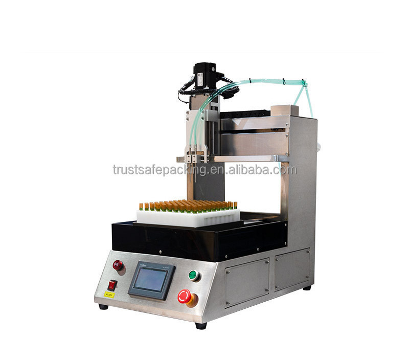 TS-X51 Split tube valveless plunger ceramic pump precision filling machine for ampoules reagent tube