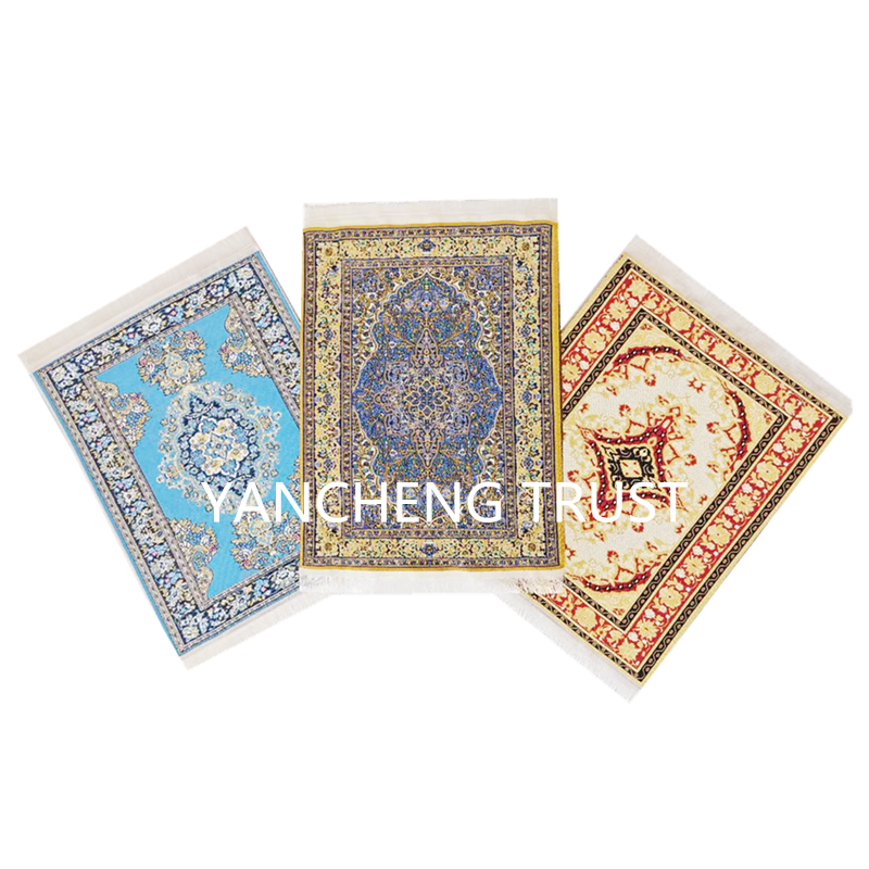 Woven Carpet Coasters, Turkish Embroidery Rug Style Table Drink mats