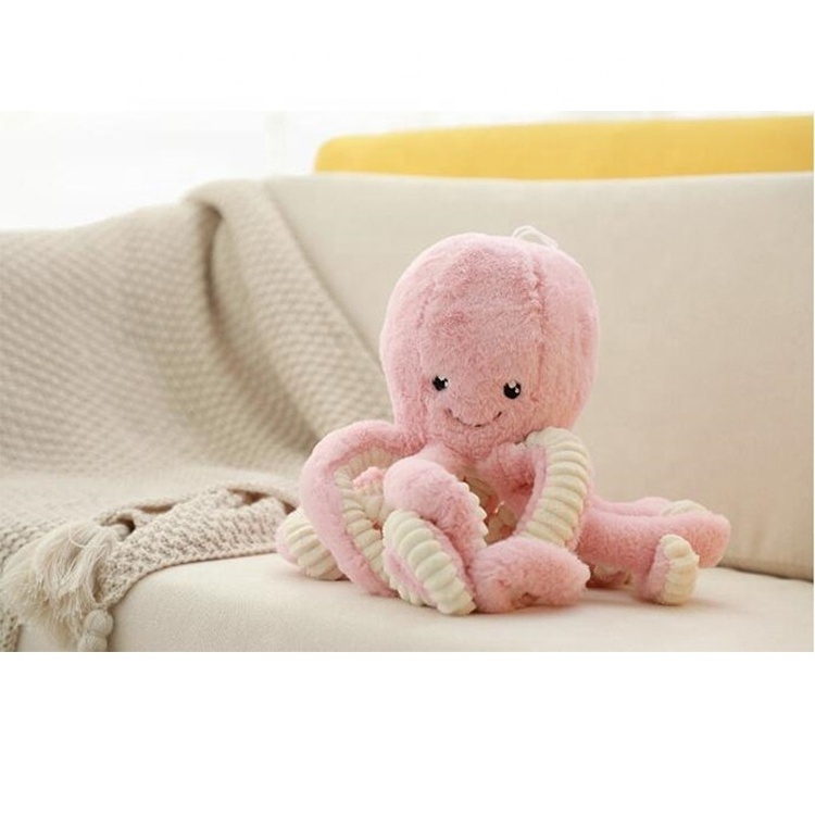 Cute Cheap Plush Stuffed Toys Baby Pink Soft Toys Octopus