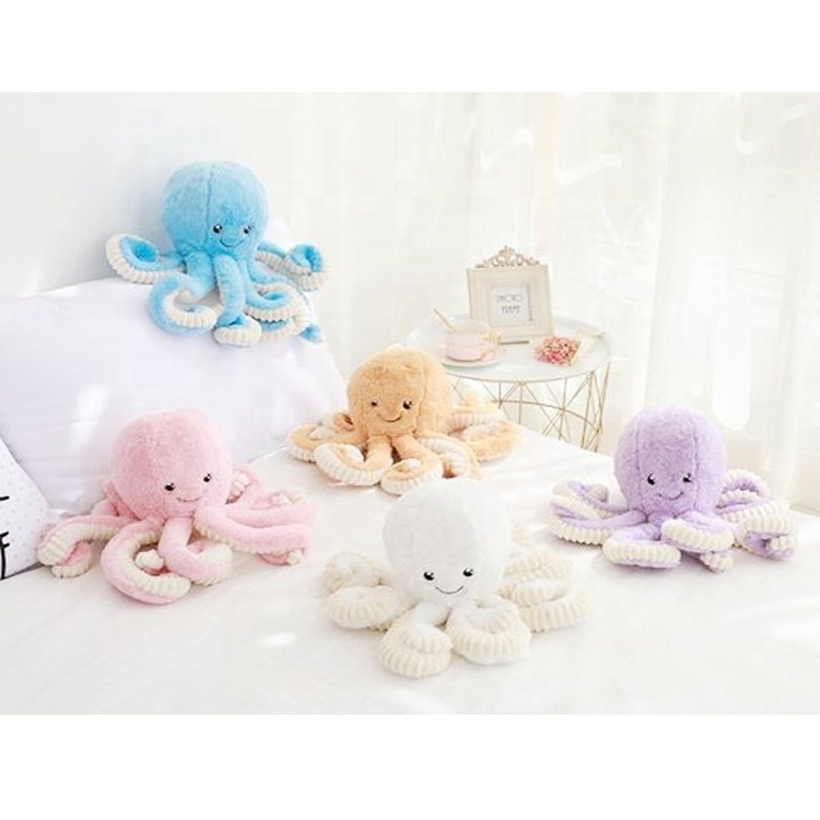 Cute Cheap Plush Stuffed Toys Baby Pink Soft Toys Octopus