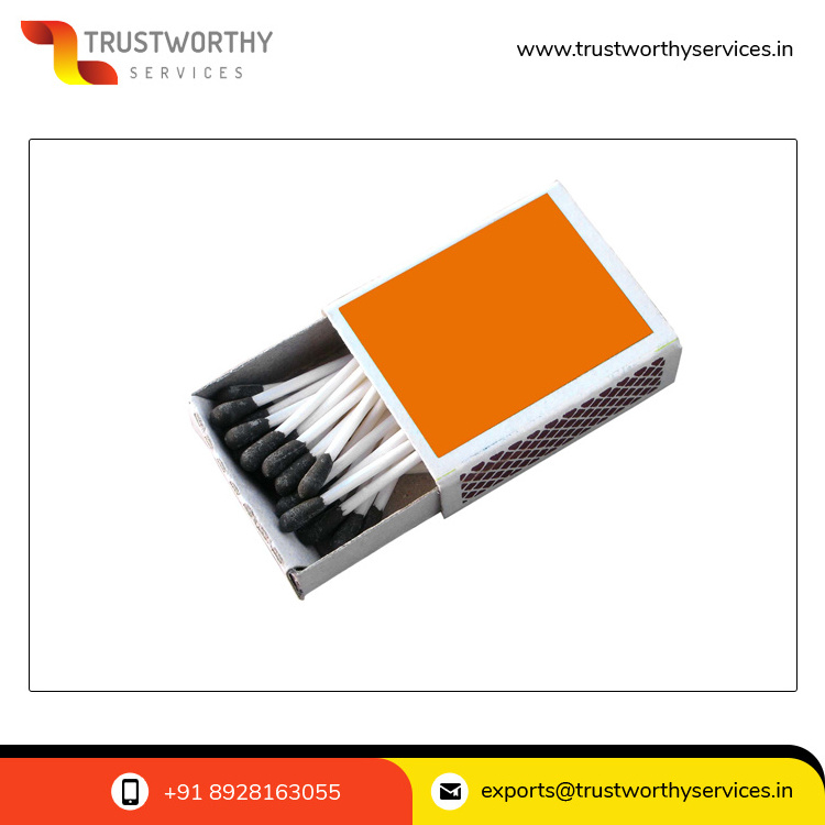 Best Offer for Wooden Safety Matches with Customized Head Wood Crafts Match Sticks Made in India at Affordable Price