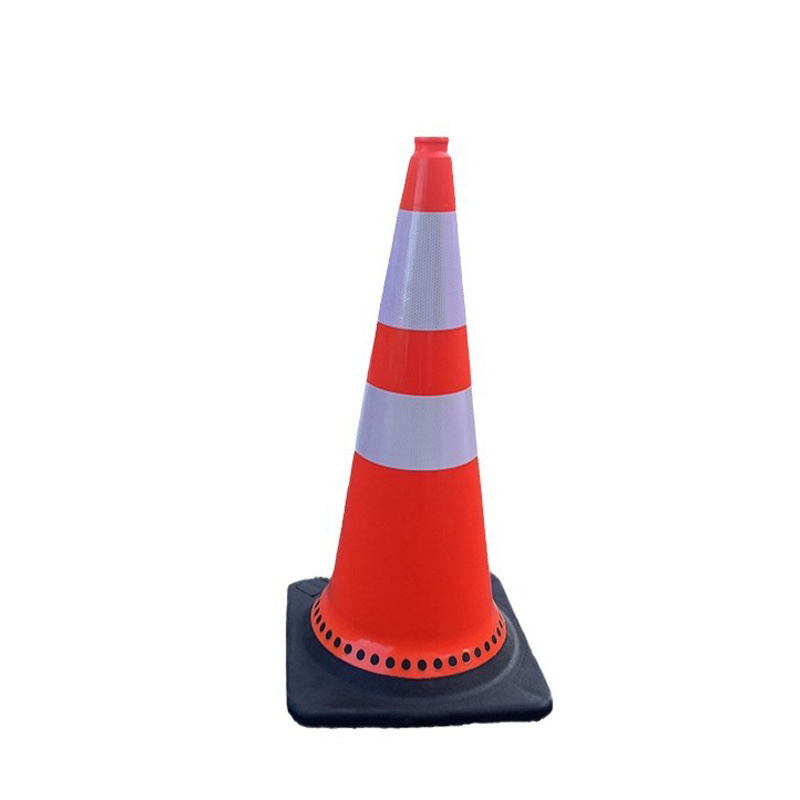 900mm New PVC Black Base Road Safety Orange PVC Traffic Cone