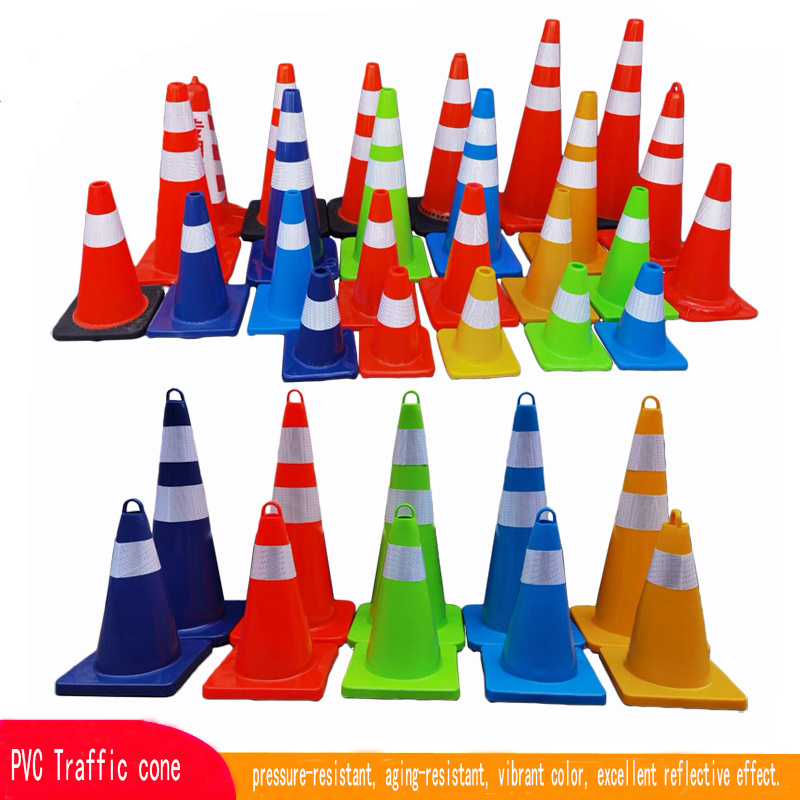 900mm New PVC Black Base Road Safety Orange PVC Traffic Cone