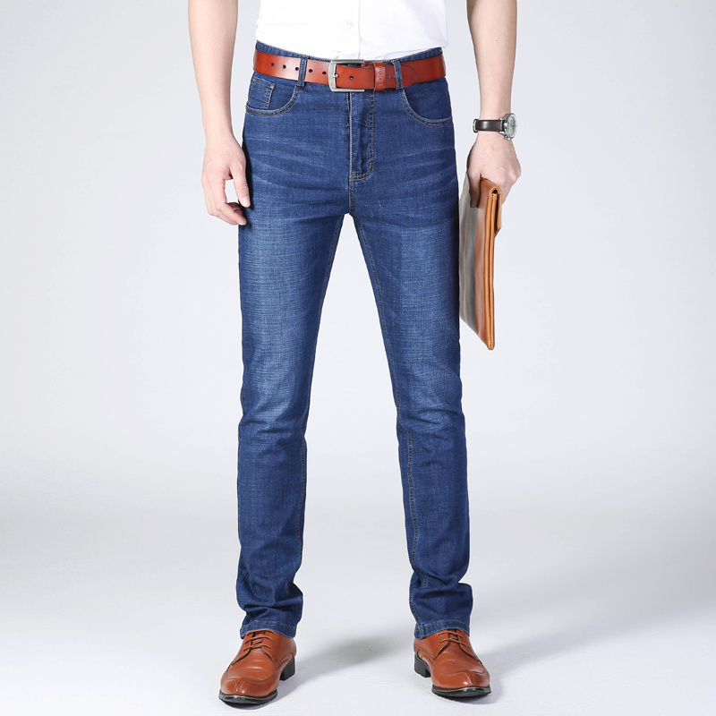 Classic men's blank design denim jeans wholesale