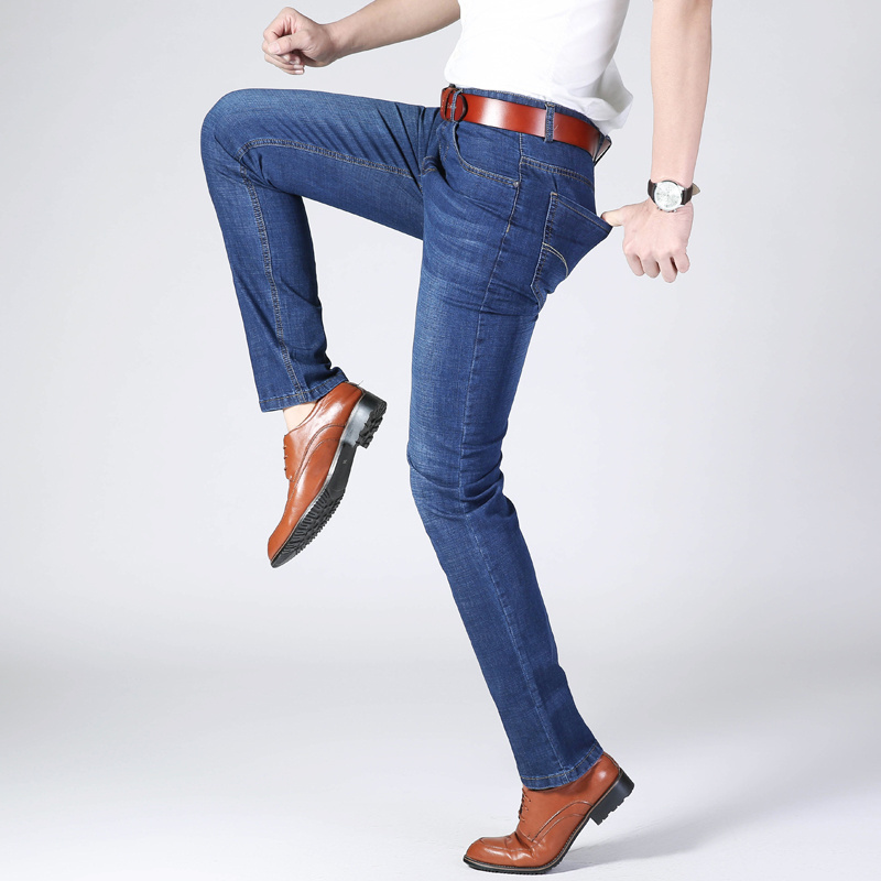 Classic men's blank design denim jeans wholesale