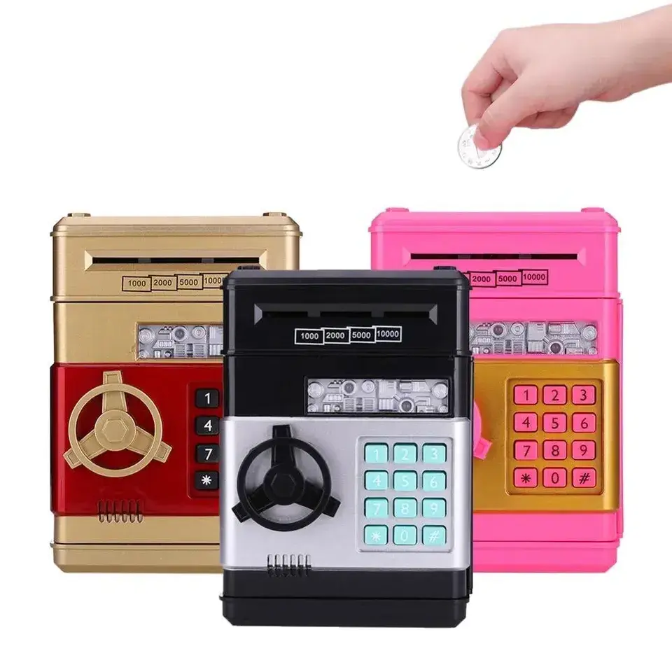 EPT Electronic Piggy Bank Safe Money Box Children Digital Coins Cash Saving Safe Atm Piggy Bank