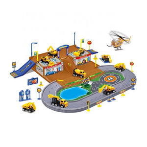 EPT toys hot sale parking lot toys garage toy for kids with free wheel cars and plane