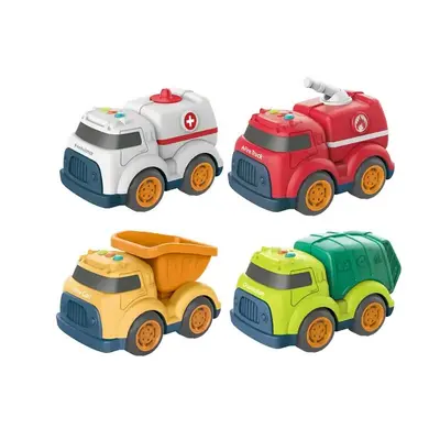 EPT Hot sale music and light truck toys plastic fire engine truck toy  ambulance vehicle toy kids truck