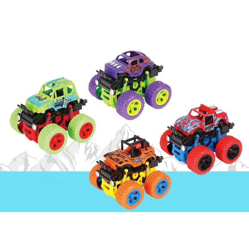 EPt Fiction power 4x4 off road big wheel friction truck off road cars small mini cars china wholesale plastic toy vehicles car