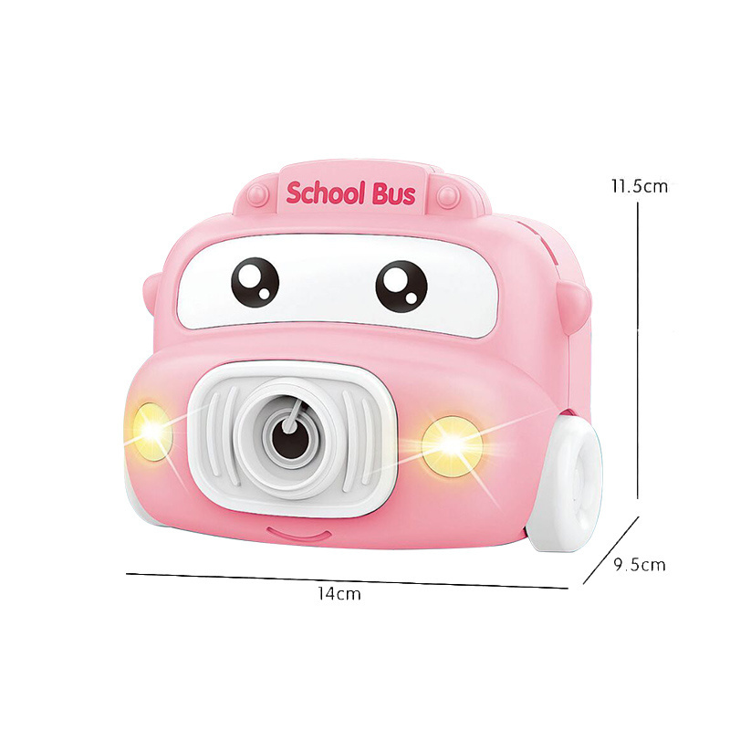 EPT Cute Design School Bus Bubble Machine Summer Camera Soap Baby Water Blowing Bubbles Toy Animal Camera Bubble Toy For Kids