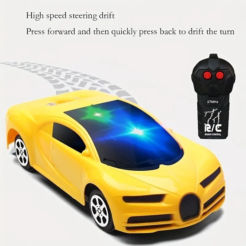 EPT Wholesale Factory Cheap Plastic Cool Light Music Two-way Mini Racing Kids Remote Control Toy Rc Car