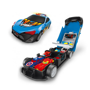 Police vehicle collection set kids free-wheel small die-cast cars for boy