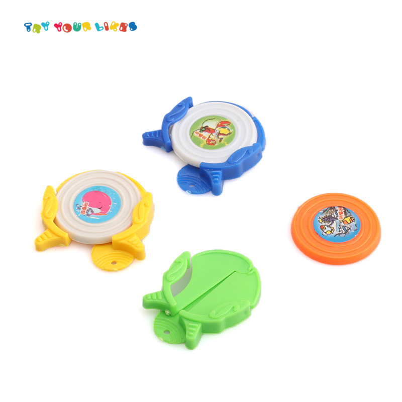 EPT Promotional Mini Plastic Price Small Ufo Sports Flying Saucer Launcher Shooter Game Disc Toys Discs Arrows Toy