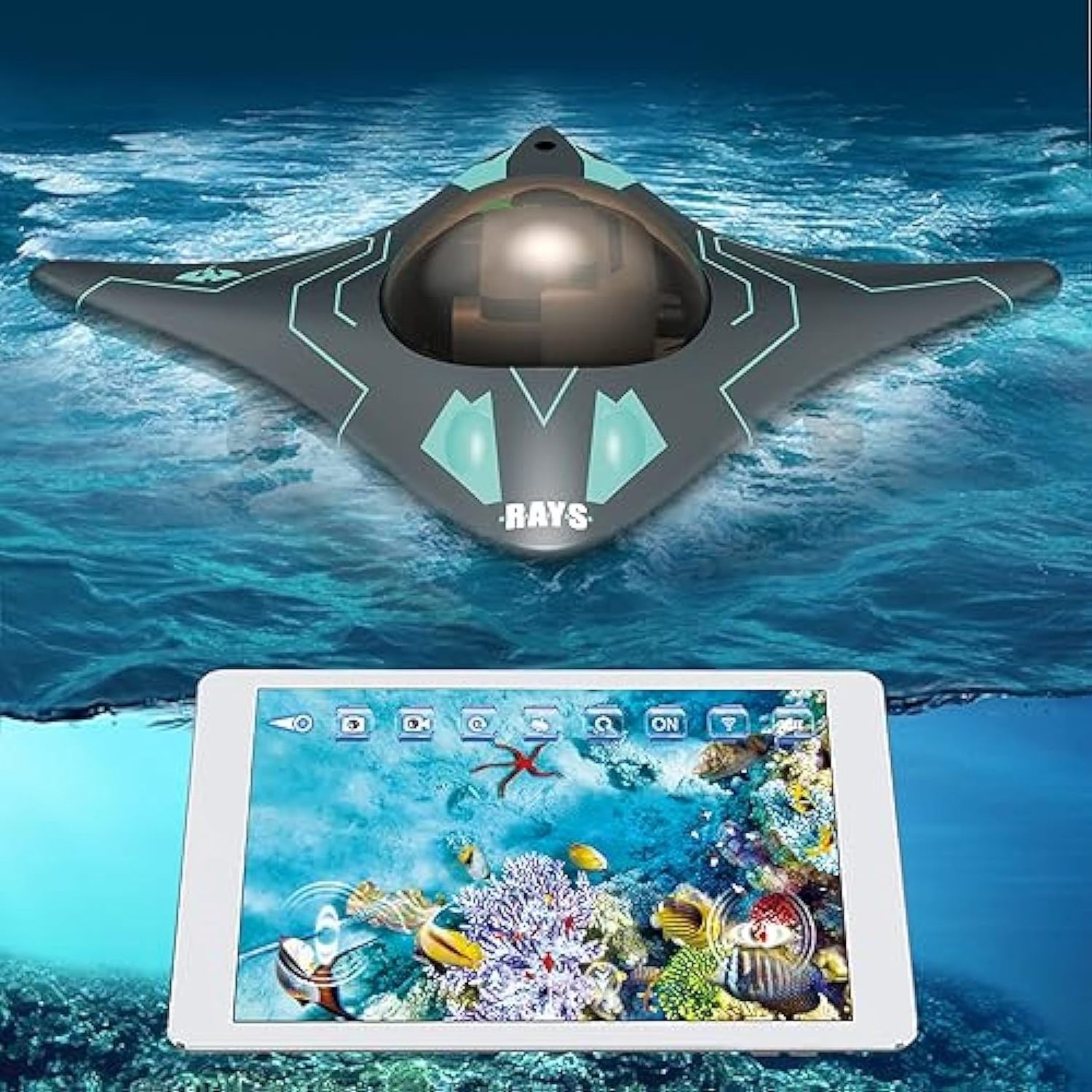 EPT Outdoor Toy Wifi APP Control High Speed Remote Control Rc Boat Ship with Underwater Waterproof Camera