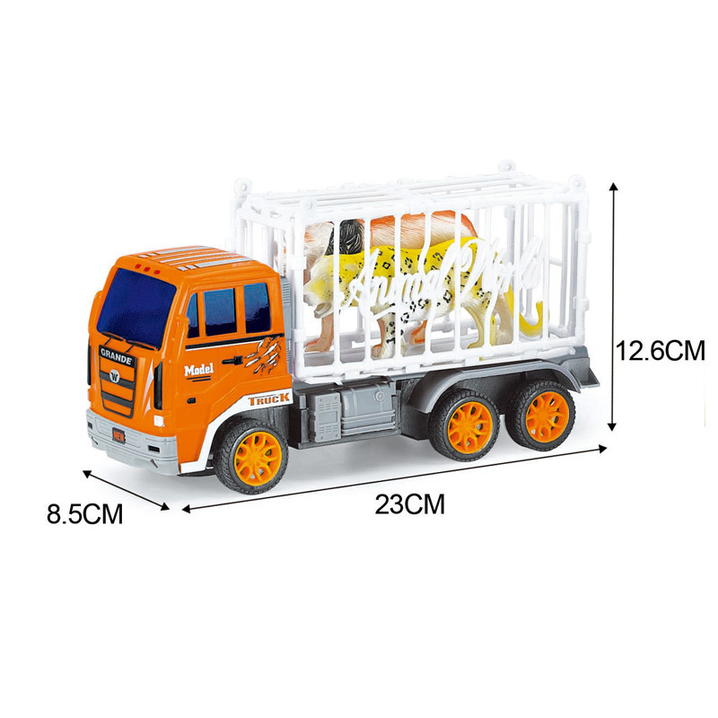 High quality radio control toys rc truck animal transport truck trailer for children