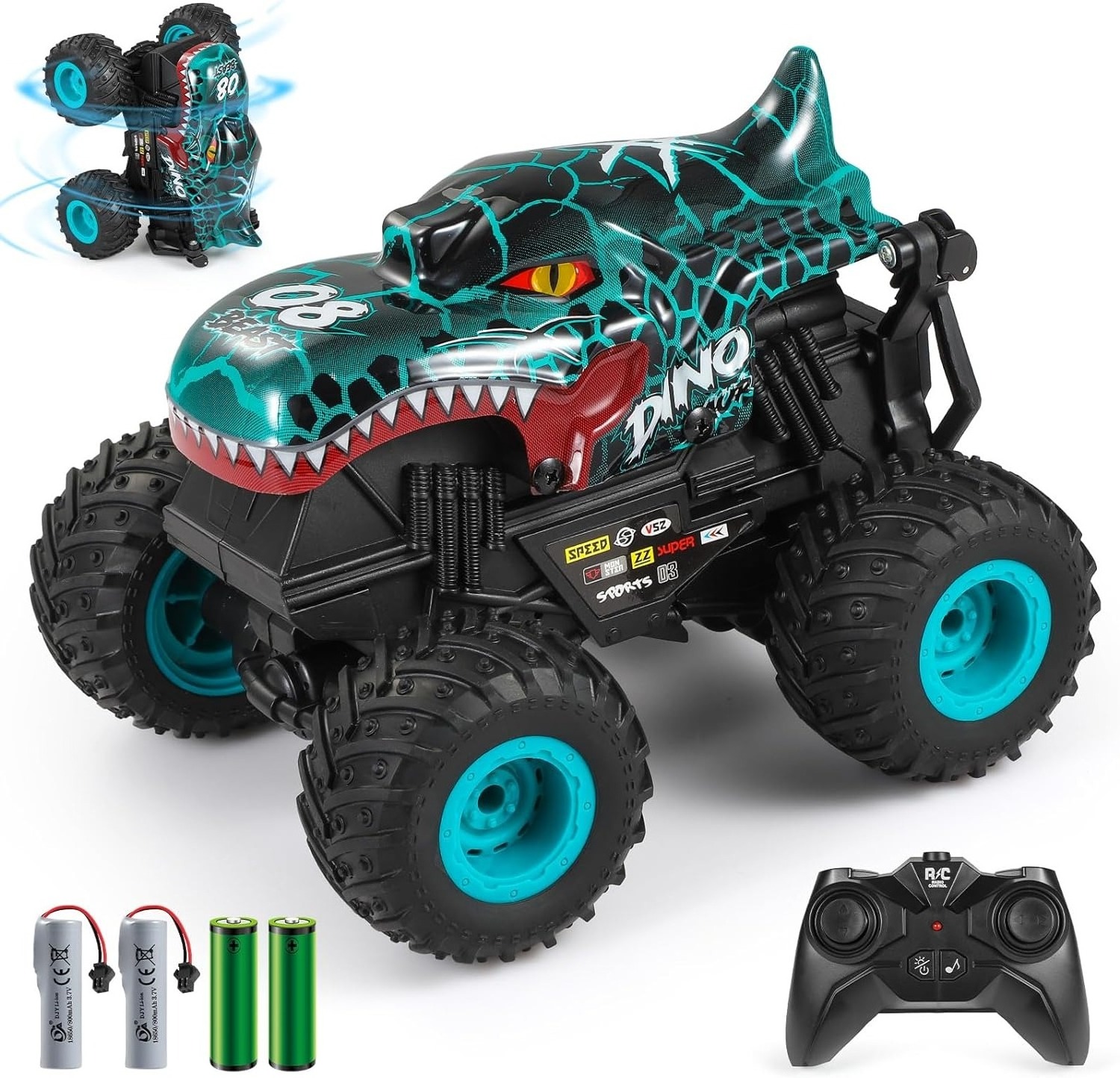 EPT Custom Drift Remote Control 1:20 High Speed Rc Shark Dinosaur Car Rc Monster Toy Truck