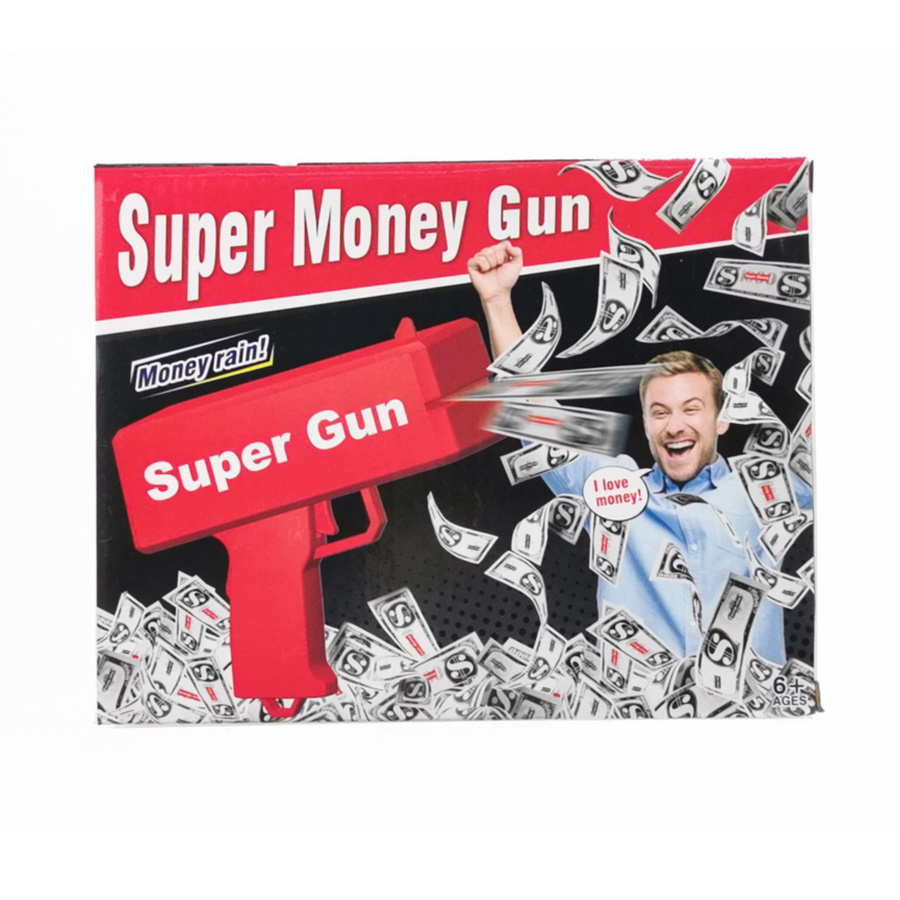 Tryyourlike Christmas Halloween Party Toys Money Gun Make Cash Rain Party Supplies Fashion Toy Money Shooter Gun