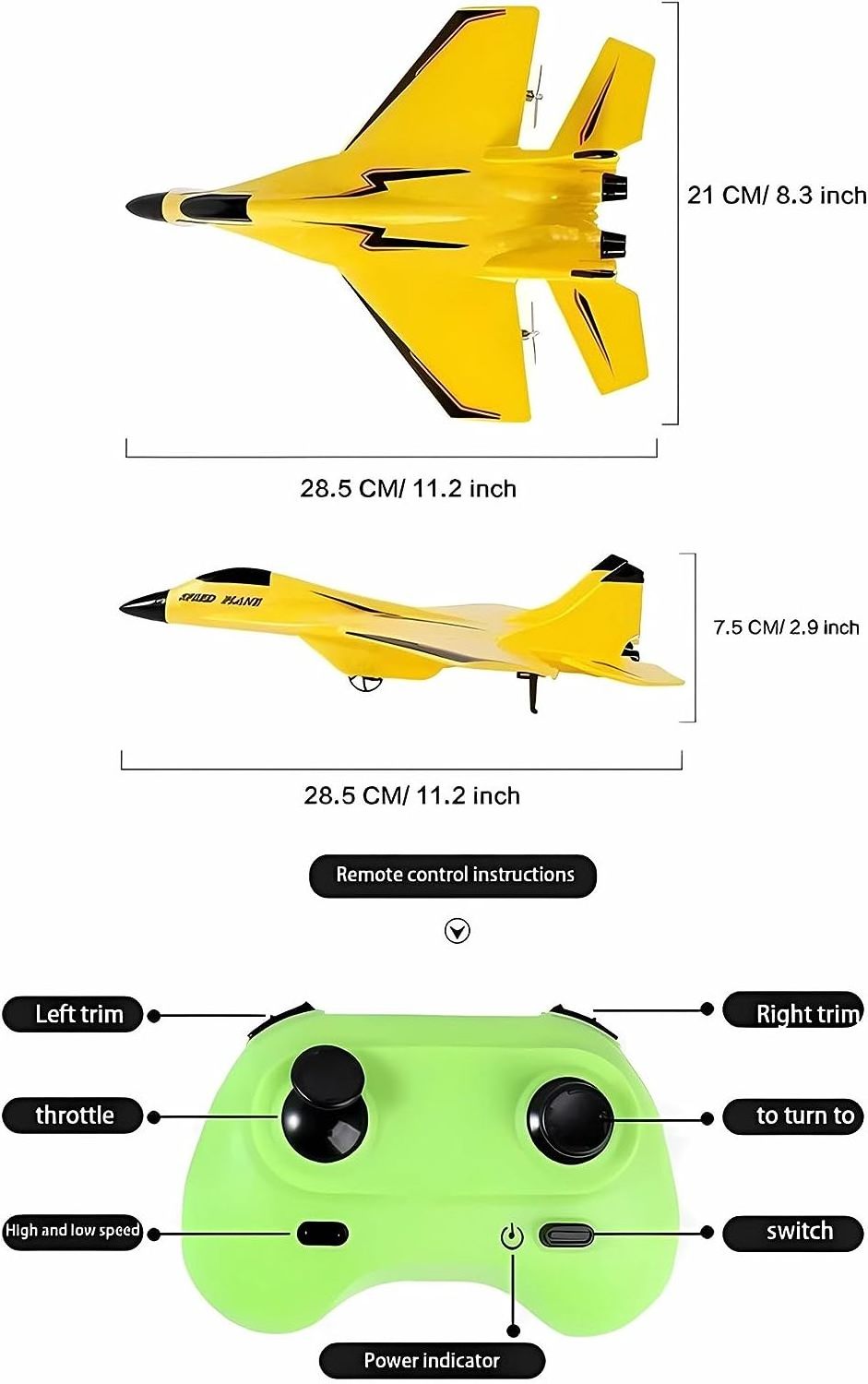 EPT Wholesale 2.4Ghz Su-35  Avion Rc Plane Foam RC Fighter Plane Jet Rc Airplanes