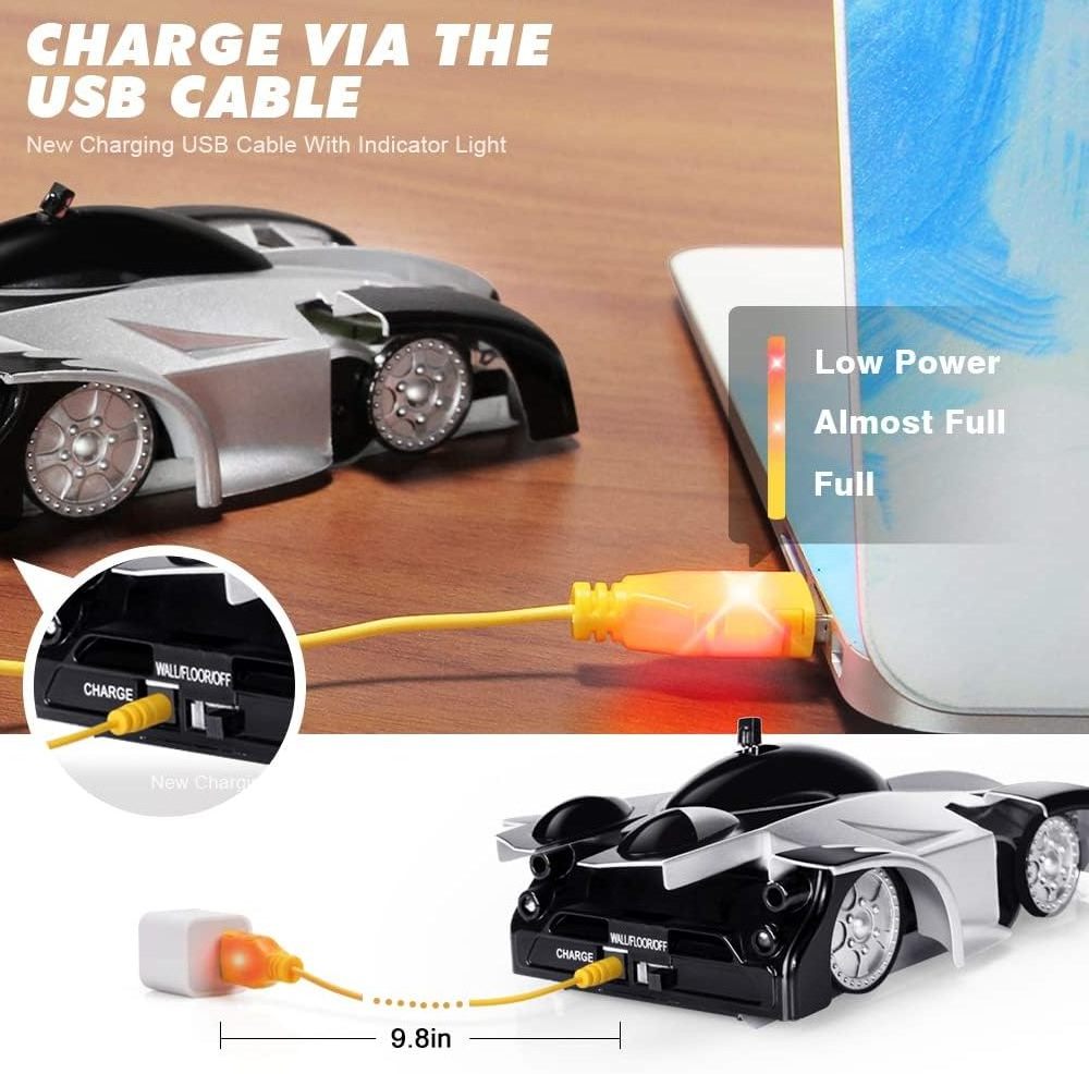 EPT Anti Gravity Race Car Zero Gravity Car Remote Control Wall Climbing Sprint Rc Car Toys for Boy