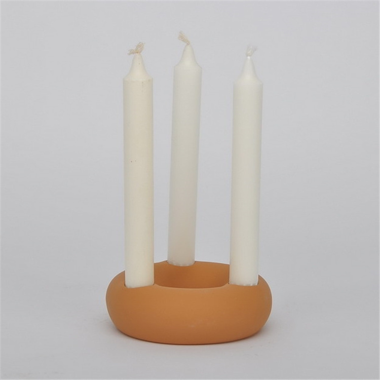 Nordic custom geometric home decorative candle holder matte candlestick candle holders for wedding party