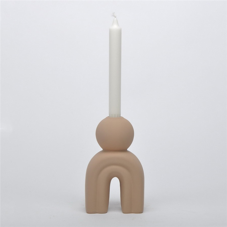 Nordic custom geometric home decorative candle holder matte candlestick candle holders for wedding party