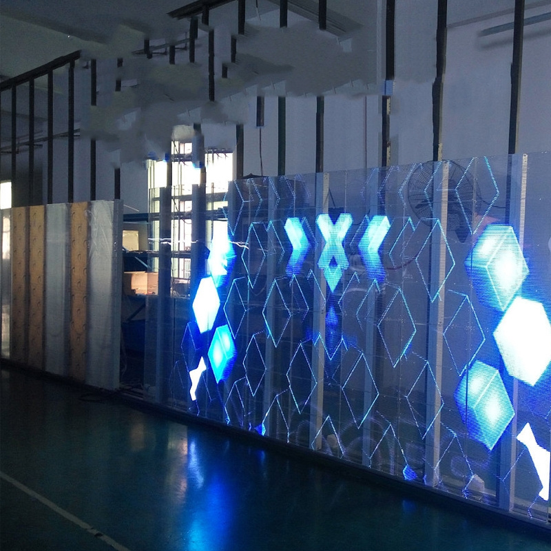 95% Transparency Mesh Led Film Invisible Pcb Led Facade Buildings Mesh Technology Transparent Led Film