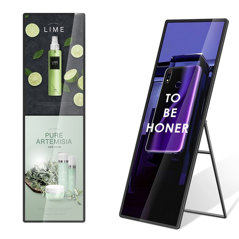 Floor Mobile Digital Signage Wifi Led Poster Outdoor Advertising Screen Vertical Ad Led p2.5 Standing Poster Advertising Screen