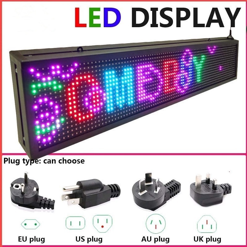 Channel Letters Making Advertising Sign Led Customized Led Window Sign Outdoor Message Programmable Led Scrolling Sign