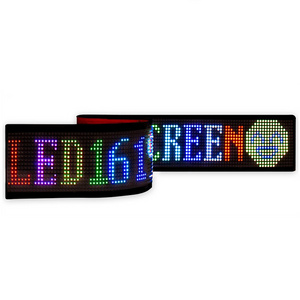 Flexible Scrolling Message Small Led Shelf Display App Portable Mini Led Display Screen for Car Taxi Window Outdoor Led Sign