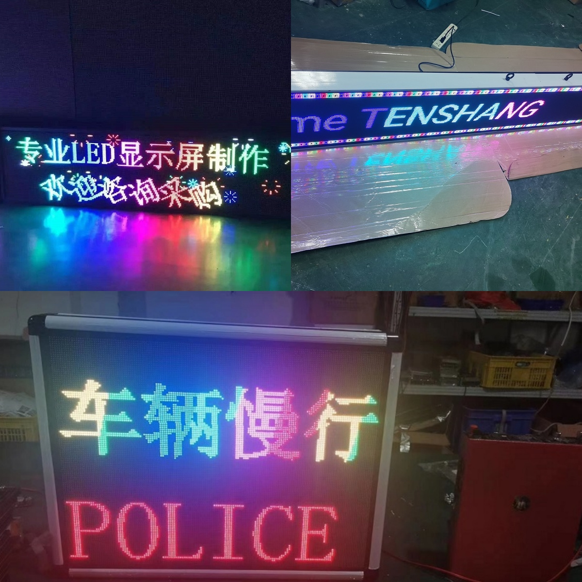 3g/4g Wifi Taxi Led Display Window Scrolling Screen Panel Taxi Top Sign Car Led Sign Advertising