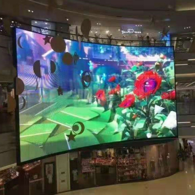 Clear Led Video Tv Wall P3.91mm Indoor Mesh Digital Signage Displays 3d Led Screen P3.91 Transparent Led Curtain Display