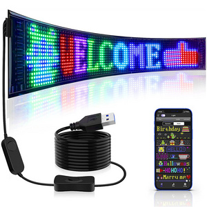 Wholesale Digital Program Interactive Sign Message Transparent Car Screen Led Rear Window Display for Indoor And Outdoor