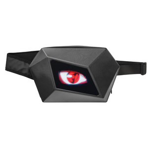 Travel Riding Bicycle Motorcycle Club Programmable App Cpntrol Eyes Smart Advertising Screen Light Led Bag Pack With Led Display