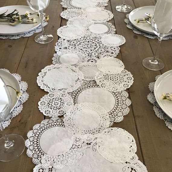 8.5inches 200pcs High Quality Popular Lace Paper Doily Greaseproof Disposable Paper Table Mats Food Grade Paper Doilies