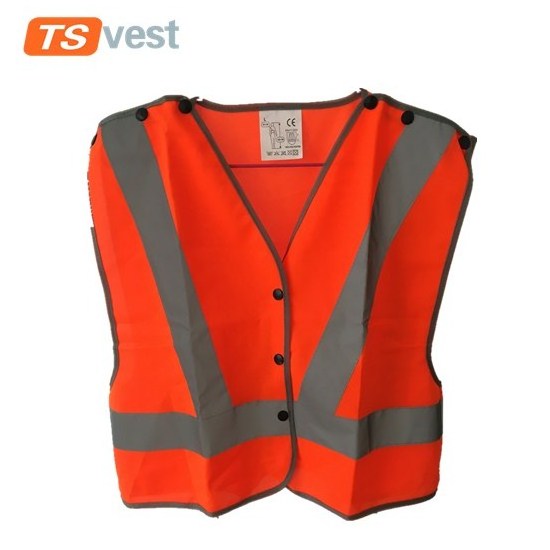 Breakaway hi vis vests safety waist coat reflective safety vest